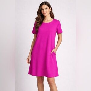 Bom Bom Boutique Shift Dress. Hot Pink Medium. Excellent Condition